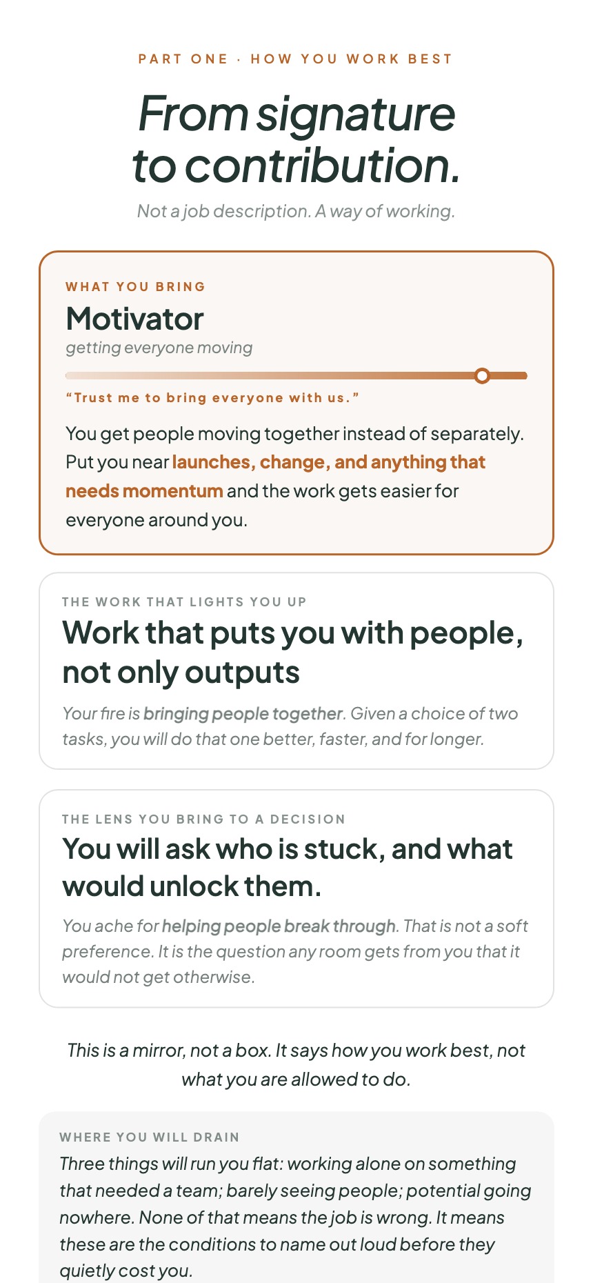 How You Work Best
